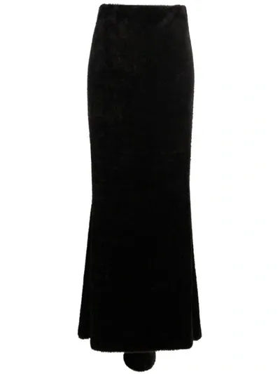 The Andamane Mermaid Maxi Skirt In Black