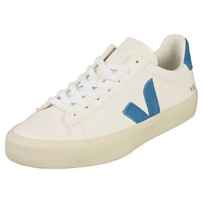 Pre-owned Veja Campo Chromefree Damen White Blue Sneaker Beilaufig