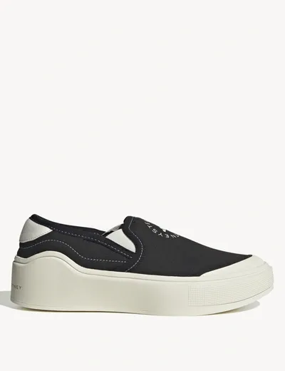 Adidas By Stella Mccartney Asmc Court Slip On In Black