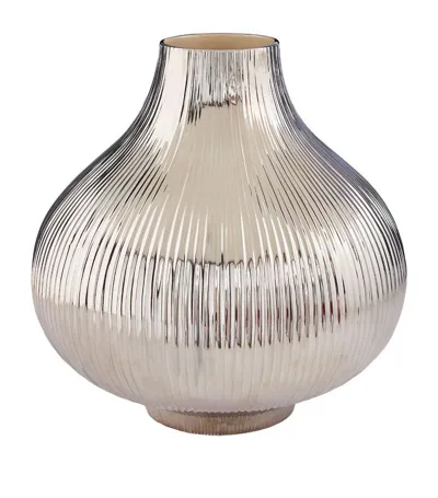 Jonathan Adler Large Amarylis Vase In Silver