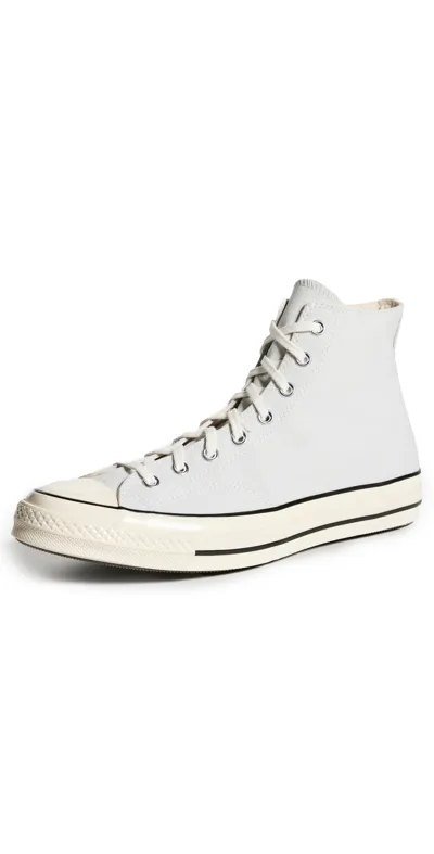 Converse Chuck 70 Canvas High-top Sneakers In Ghosted Egret Black