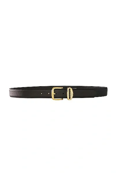 Aureum Black & Gold French Rope Belt