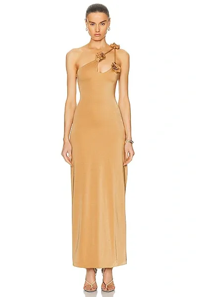 Maygel Coronel Celosia Dress In Champagne