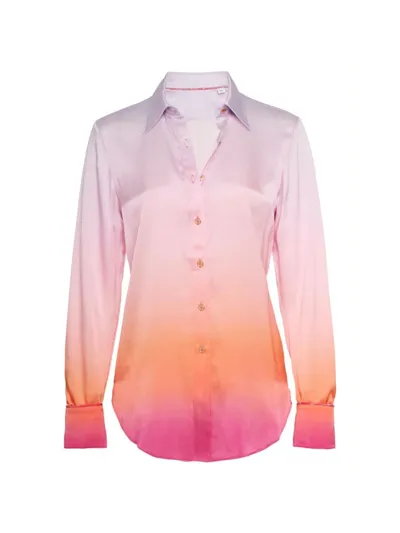 Robert Graham Gabriela Ombre Button-down Shirt In Neutral