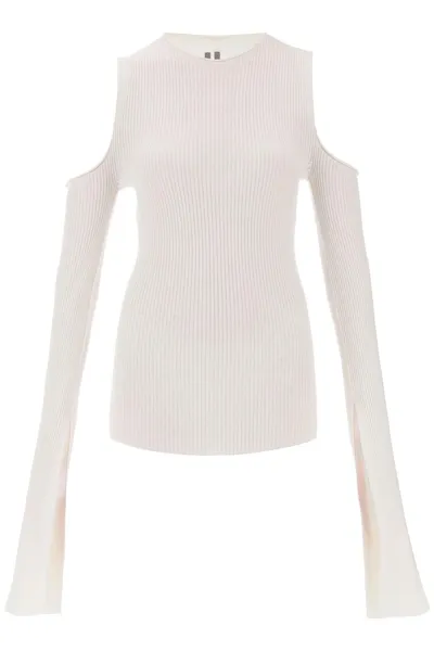 Rick Owens Sweater With Cut Out Shoulders In Multicolor