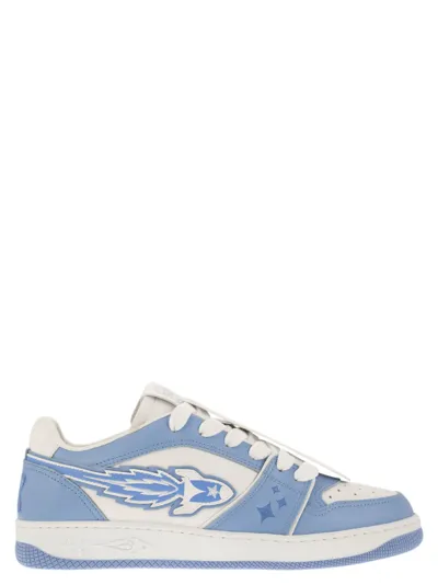 Enterprise Japan Ej Rocket Sneakers In White,light Blue