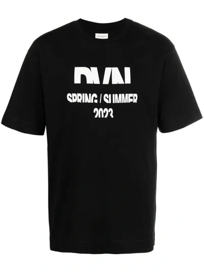 Dries Van Noten Black Print T-shirt