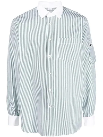 Winnie New York Striped Shirt Button Down Clothing In Green