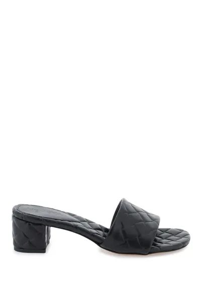 Bottega Veneta Amy Mules In Black