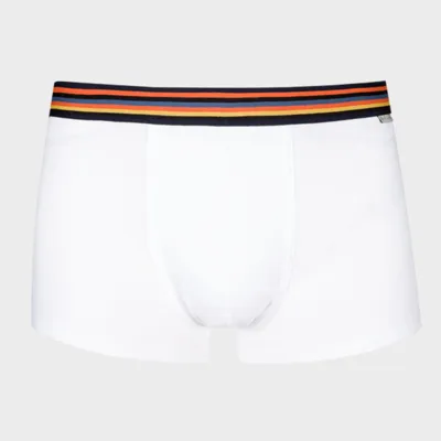 Paul Smith Men Trunk Organic Ctn Man Boxer White Size S Organic Cotton In Whites