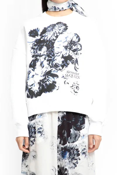 Alexander Mcqueen Sweatshirts In White