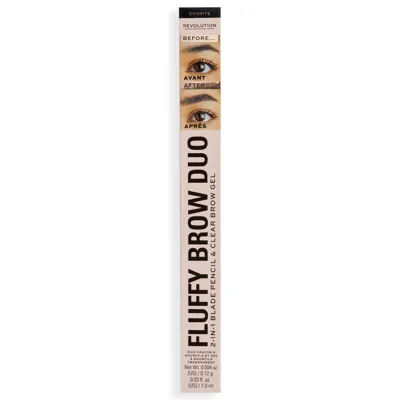 Revolution Fluffy Brow Duo Blonde - Granite