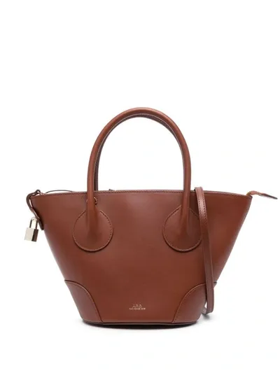 Apc A.p.c. Tote Emma Small Bags In Brown