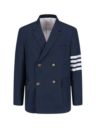 Thom Browne Jackets In Blue