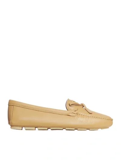 Prada Loafers Cervo In Nude & Neutrals