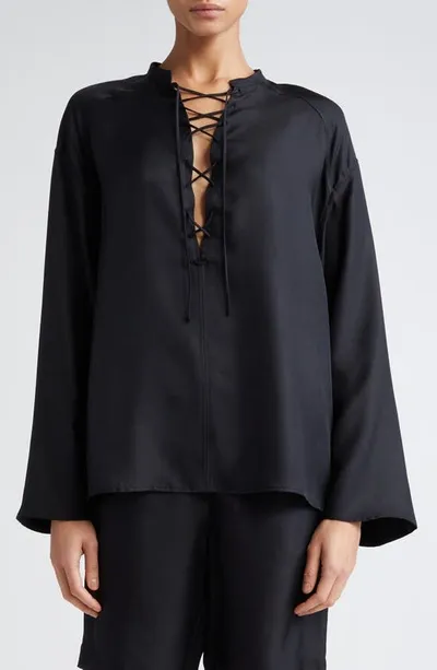 Loulou Studio Blouse In Black