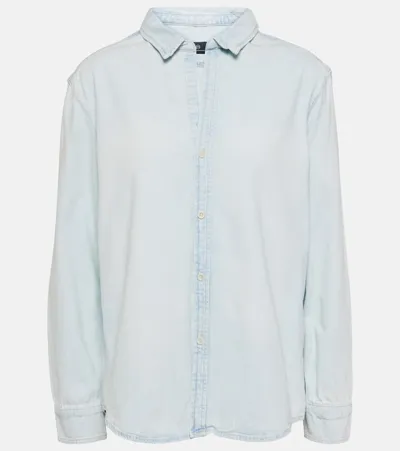 Ag Denim Shirt In Blue