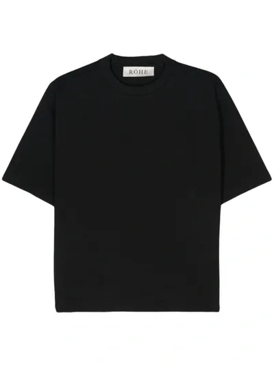 Rohe Short Sleeve T-shirt In Noir