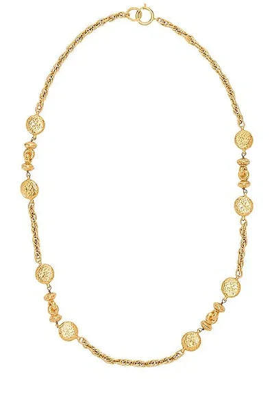 Pre-owned Chanel Chain Necklace In Gold