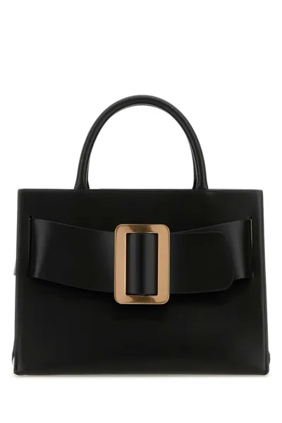 Boyy Bobby 32 Buckle Detailed Tote Bag In Black