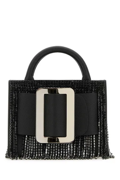 Boyy Bobby 18 Embellished Fringed Tote Bag In Black