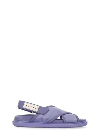 Marni Purple Fussbett Sandals