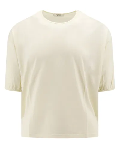 Lemaire Cotton Jersey T-shirt In Neutrals