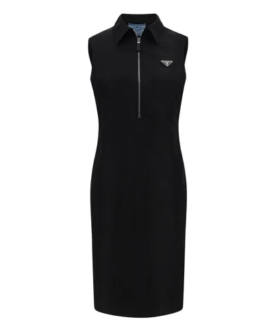 Prada Mini Dress In Black