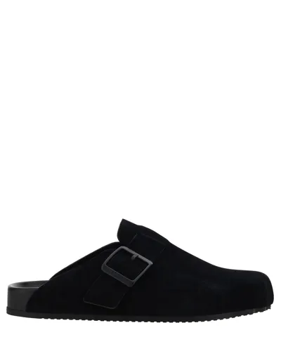 Balenciaga Sunday Buckled Mules In Black