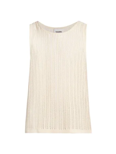 Nanushka Off-white Zev Tank Top In Creme