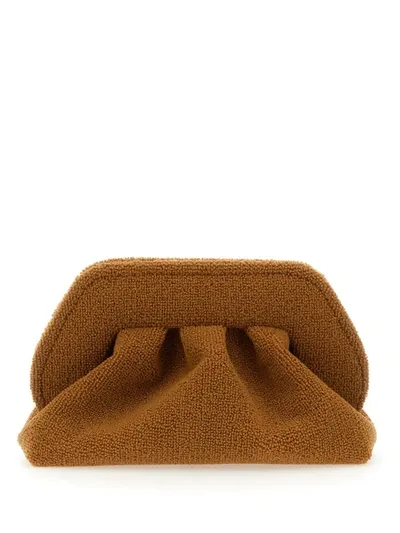 Themoirè Clutch Tia In Brown