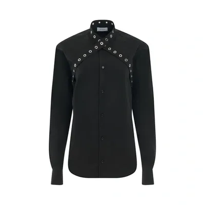 Off-white Poplin Belt Eyelets Cross Shirt