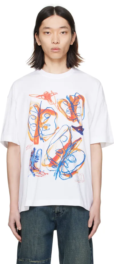 Etudes Studio White Spirit Parade T-shirt In Ete