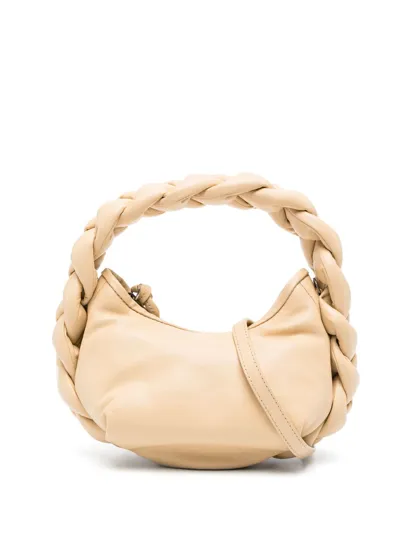 Hereu Mini Espiga Leather Crossbody Bag In Beige