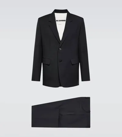 Jil Sander Wool Suit In Navy