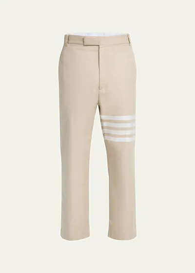 Thom Browne Thome Browne Unconstructed Straight Leg Trousers In Camel