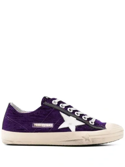 Golden Goose V-star Velvet Sneakers In Multi