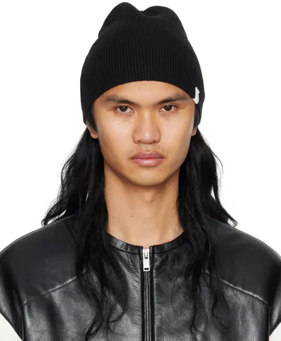 Jil Sander Black Knit Beanie