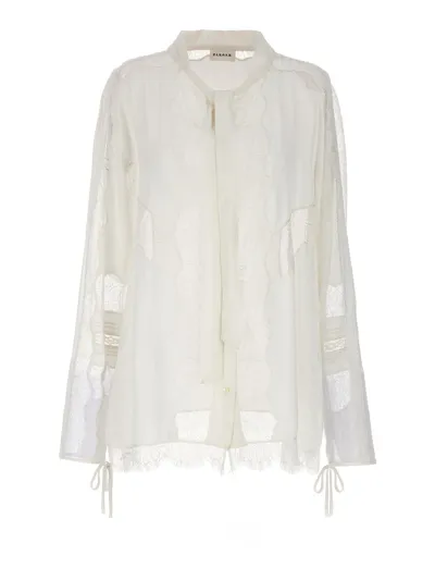 P.a.r.o.s.h . Lace Shirt In White