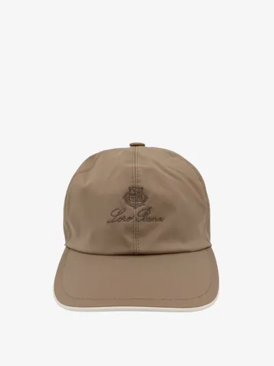 Loro Piana Logo-embroidered Storm System® Cashmere-felt Baseball Cap In Brown