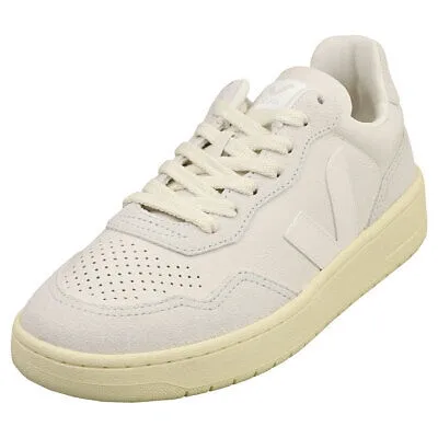 Pre-owned Veja V-90 O.t Damen Gravel White Sneaker Beilaufig - 39 Eu