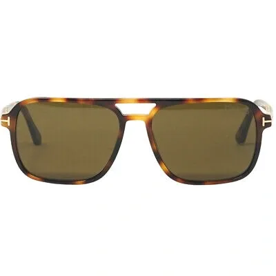 Pre-owned Tom Ford Herren Sonnenbrille Ft0910 Crosby 53j Sonnenbrille In Braun