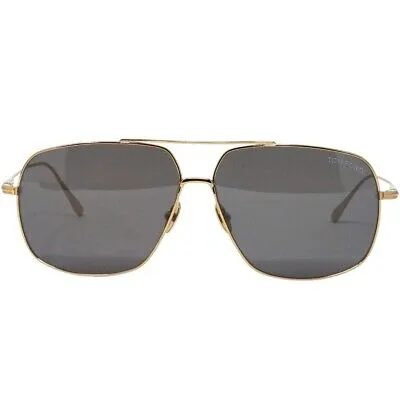 Pre-owned Tom Ford Herren Sonnenbrille Ft0746 John-02 30a Sonnenbrille In Gold