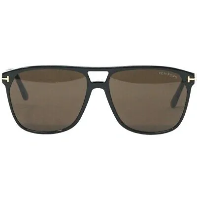 Pre-owned Tom Ford Herren Sonnenbrille Ft0679 Shelton 01e Sonnenbrille In Schwarz