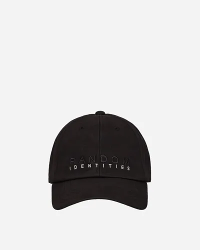 Random Identities Sponsored Baseball Cap In Black