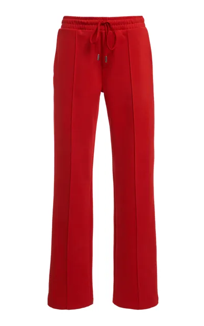 Coperni Tracksuit Straight-leg Pants In Red