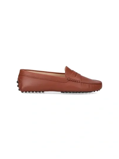 Tod's Flat Shoes In Brown