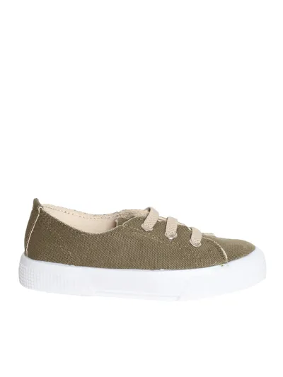 Il Gufo Children's Canvas Sneakers In Green