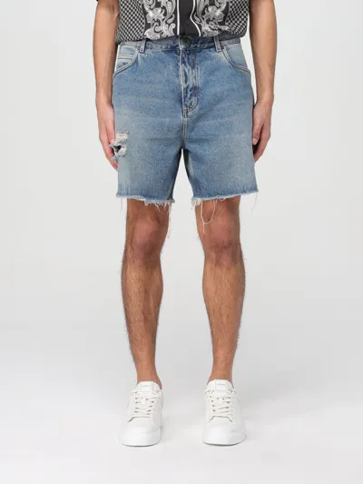 Balmain Short  Men Color Denim