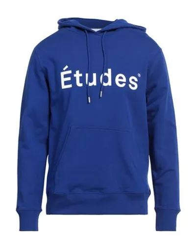 Etudes Studio Logo-print Organic Cotton Hoodie In Blue